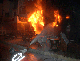 Bodrum yangını çok korkuttu!