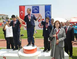 Üsküdar'da özel sporcular yarıştı