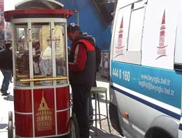 Beyoğlu'nda simitçelere sağlık taraması