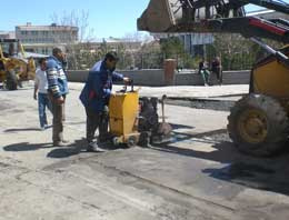Kars'ta asfaltlama çalışmaları başladı