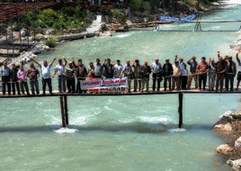 Fethiye'de HES protestosu