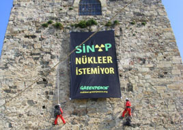 Greenpeace'ten Sinop'ta tarihi eylem