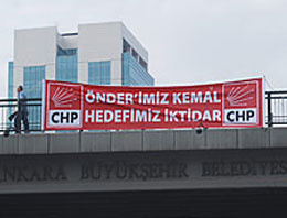 CHP Kongre öncesi ilginç pankart!